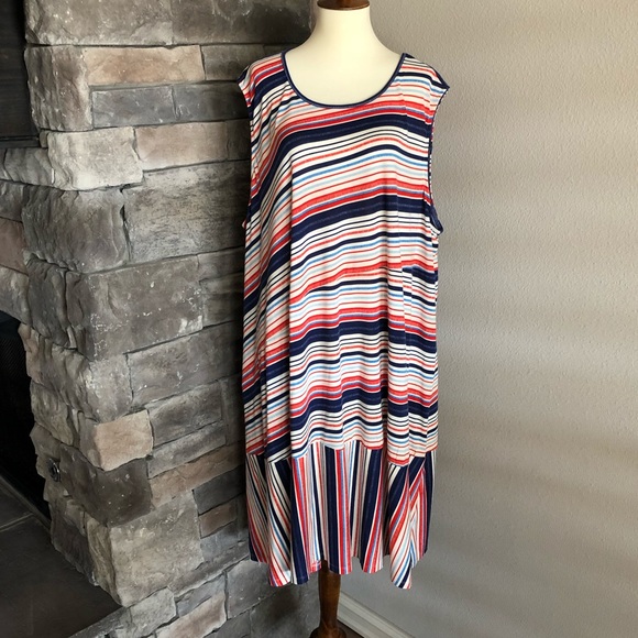 new directions Dresses & Skirts - Curvy Striped Dress